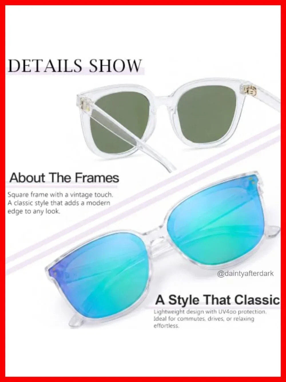 Oversized Cateye Polarized Sunglasses UV400 Protection